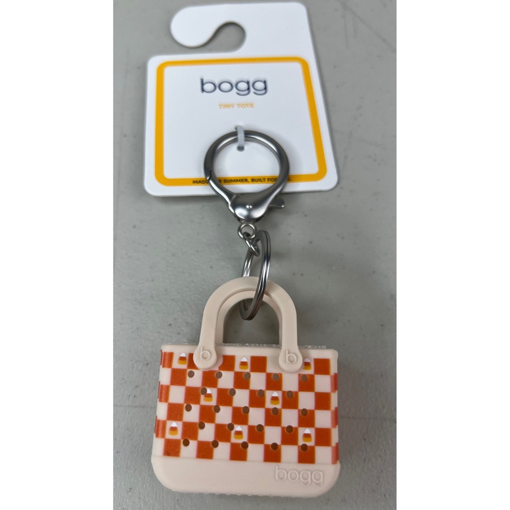 Bogg Bag Tiny Tote Keychain Trick Or Sweet Candy Corn Halloween Limited Edition